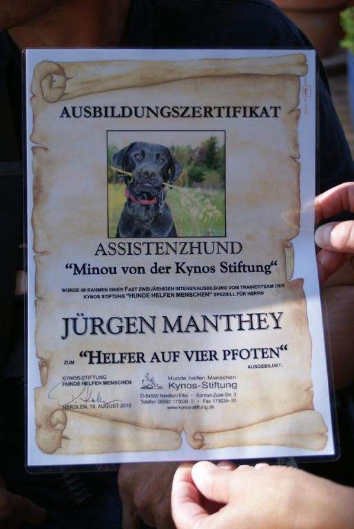 Behinderten Begleithundurkunde